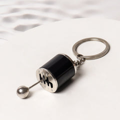 6 Speed Shifter Keychain Gear Box Key Chain Zinc Tuning Gear Pendant