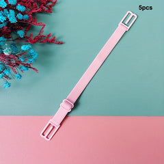 5pcs Invisible Bra Shoulder Straps Adjustable Elastic Underwear Straps
