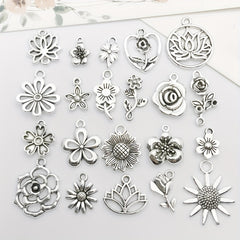 20pcs Tibetan Silver Metal Charms Pendants for Jewelry Making