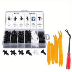 100pcs Car Universal Buckle Set Nylon Bumper Buckle Clip Kit