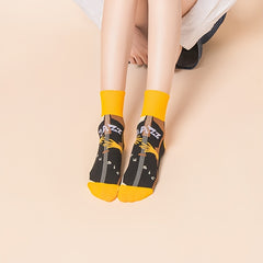 3 Pairs Street Lifestyle Socks Pack High Cotton For Skateboard