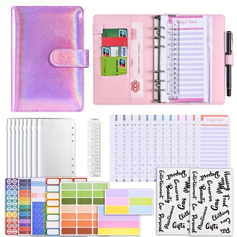 Budget Binder with Zipper Envelopes & Expense Sheets