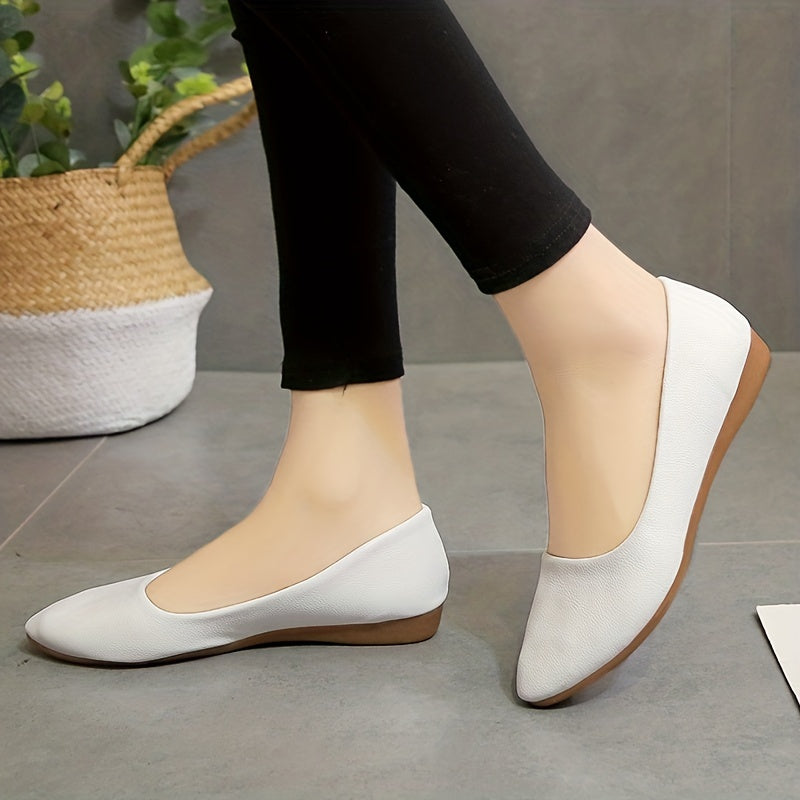 Pointed Toe Ballet Flats Soft Sole Non Slip Shoes