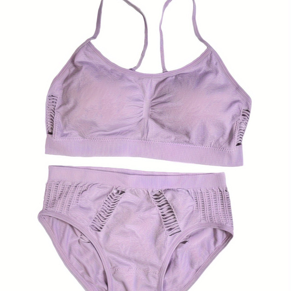 Girls 2pcs Bralette Top & Briefs Set Sports Yoga Bra Vibrant Underwear 12-15Y