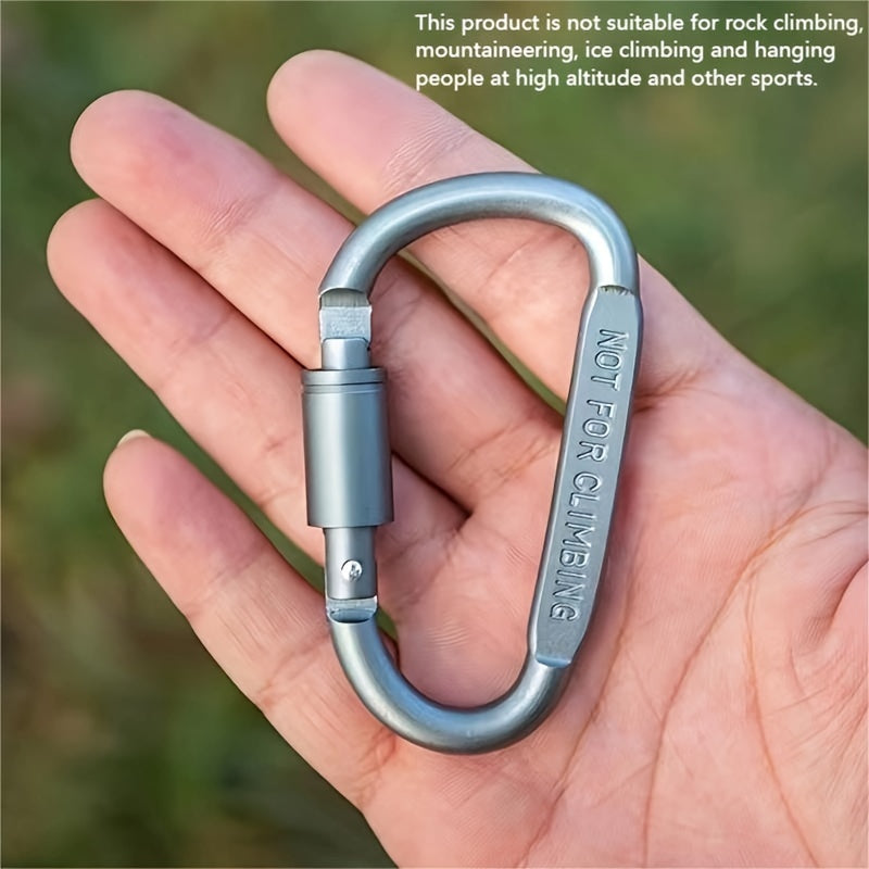 Aluminum D-ring Buckle Carabiners for Outdoor Camping
