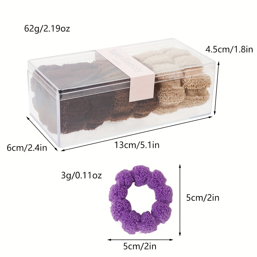 6 Pcs Wide Brim Nylon Hair Tie Retro Style High Elasticity Hair Rope