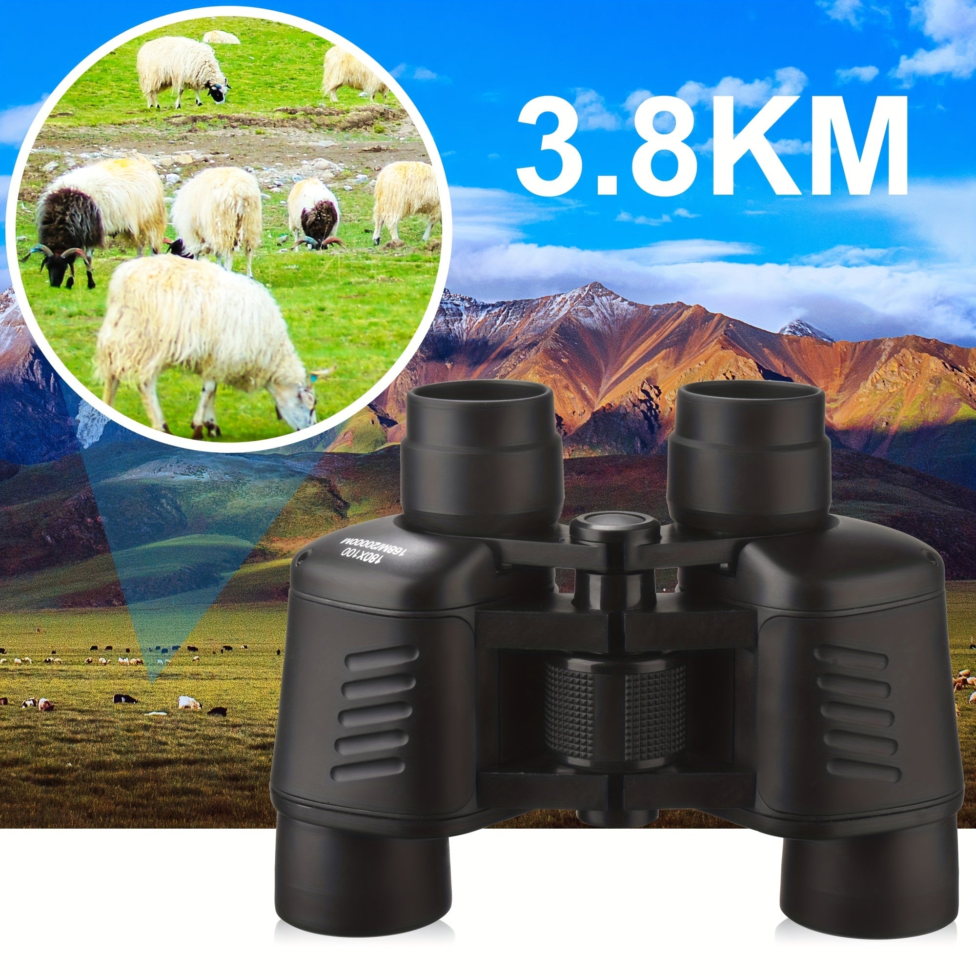 180x100 HD Portable Binocular for Outdoor Adventures