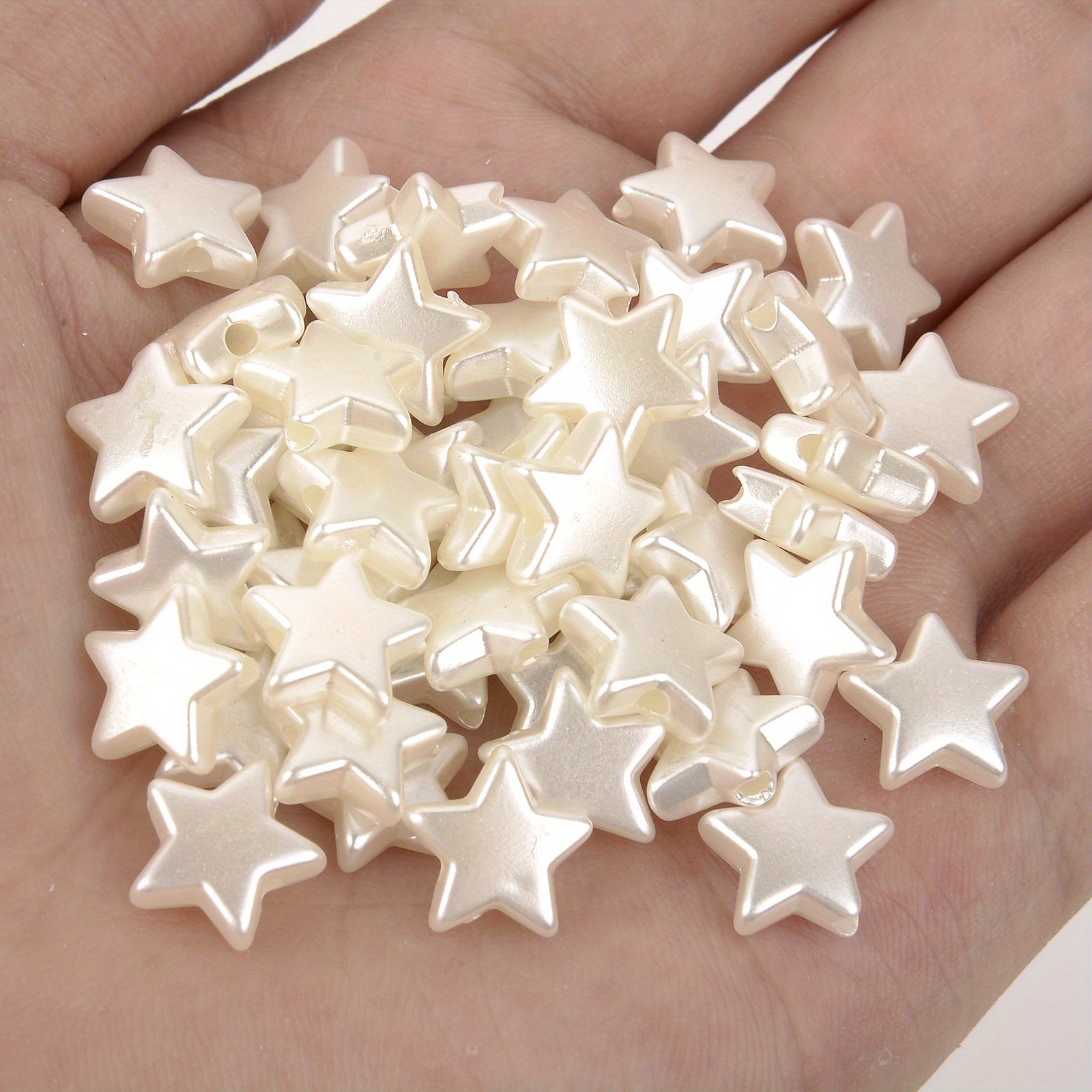 50pcs 8mm Star Acrylic Spacer Beads Jewelry Making DIY Bracelet Necklace