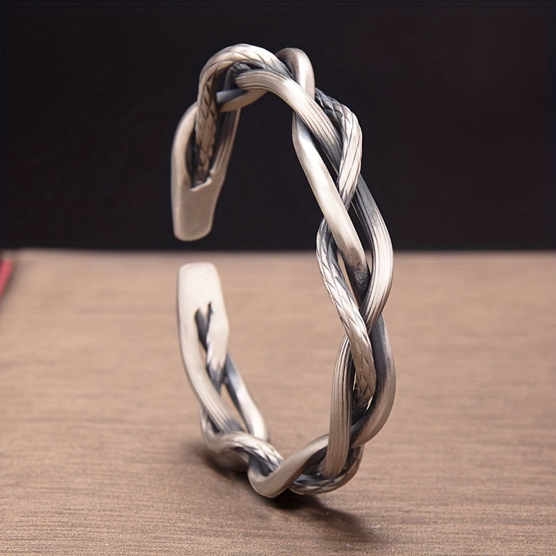 Vintage Hollow Wavy Bangle Twist Bracelet Jewelry