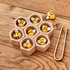 Wooden Beehive Toy Safe Beech Wood & Bamboo Construction