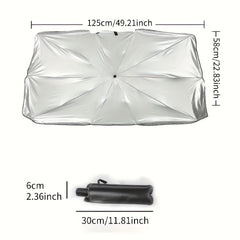 Car Front Windshield Sunshade Heat Insulation Board Sunscreen Manual Umbrella