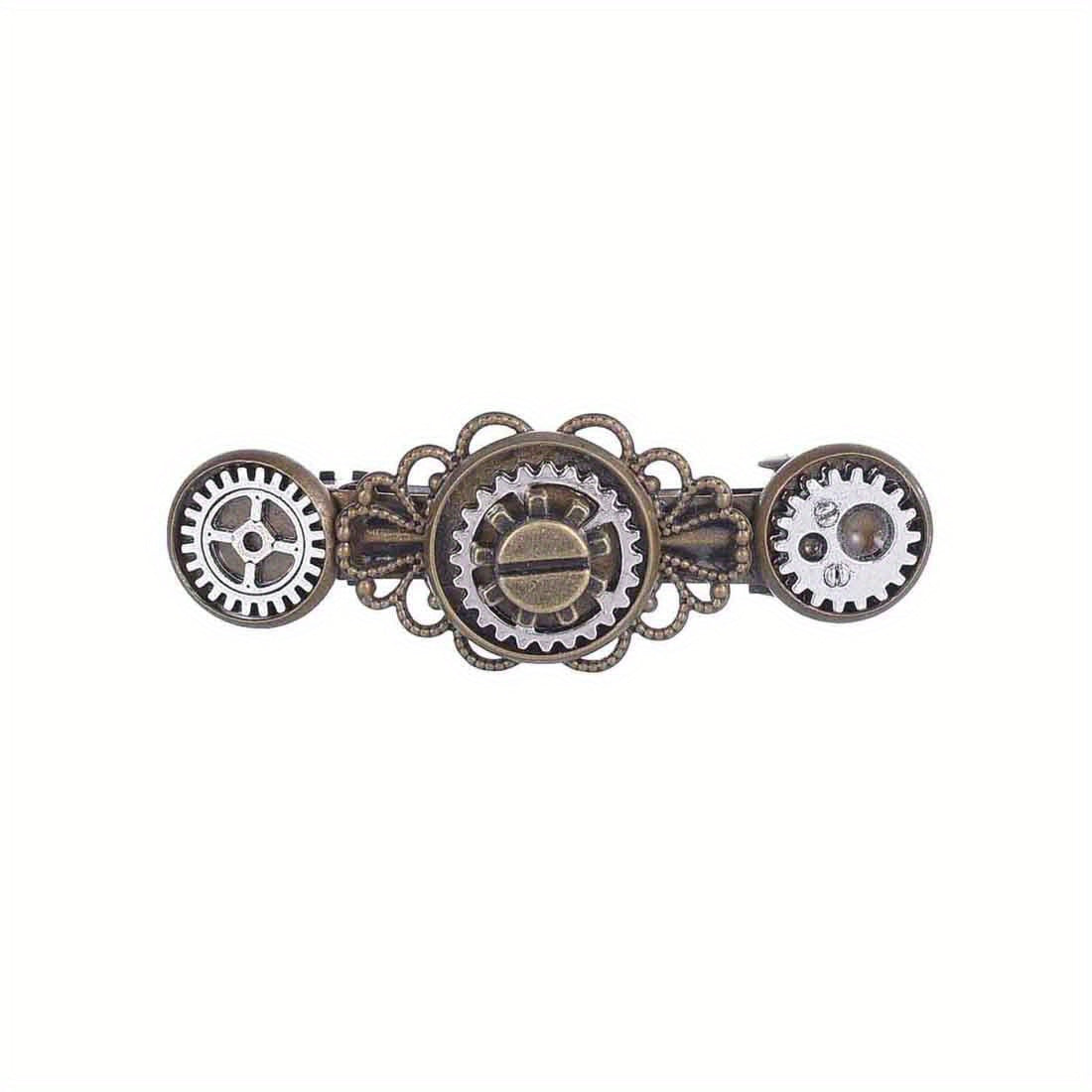 Alloy Retro Steam Punk Style Hair Clip French Barrette Side Clip Bangs Clip