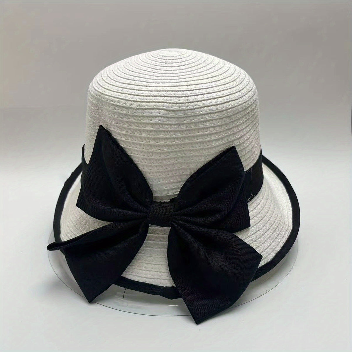 Rolled Brim Straw Hat Sunscreen Basin Hat UV Protection Summer Sun Hats