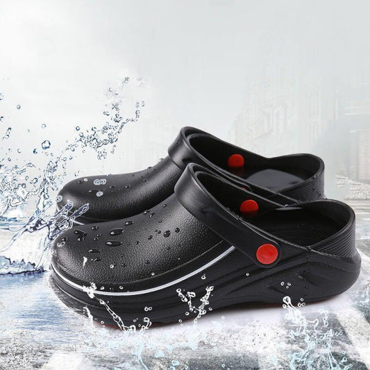 Men's Waterproof Chef Clogs Non-Slip Work Shoes
