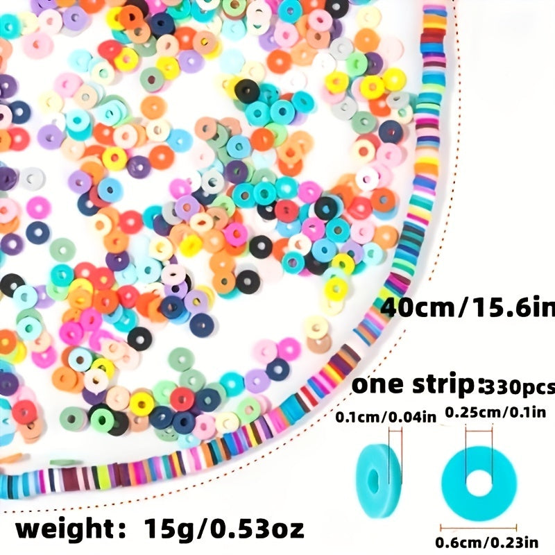 7mm Soft Ceramic Beads for Bracelets Necklaces Mixed Women's Accessories