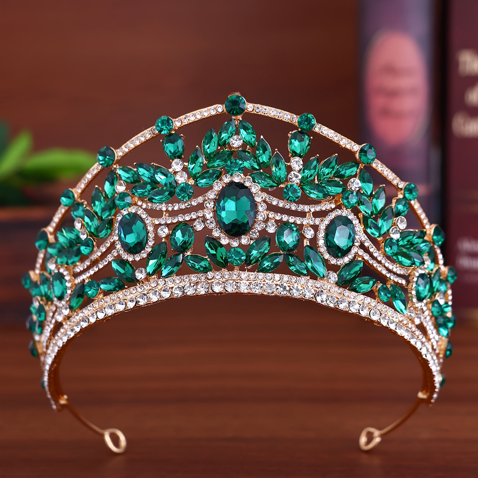 Sparkling Princess Tiara Crown Rhinestone Bridal Headpiece Hand Wash