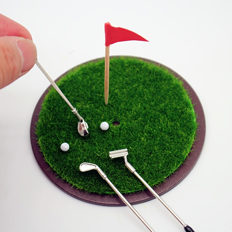 5 Mini Golf Ball Doll House Miniatures Alloy Decoration Collectors