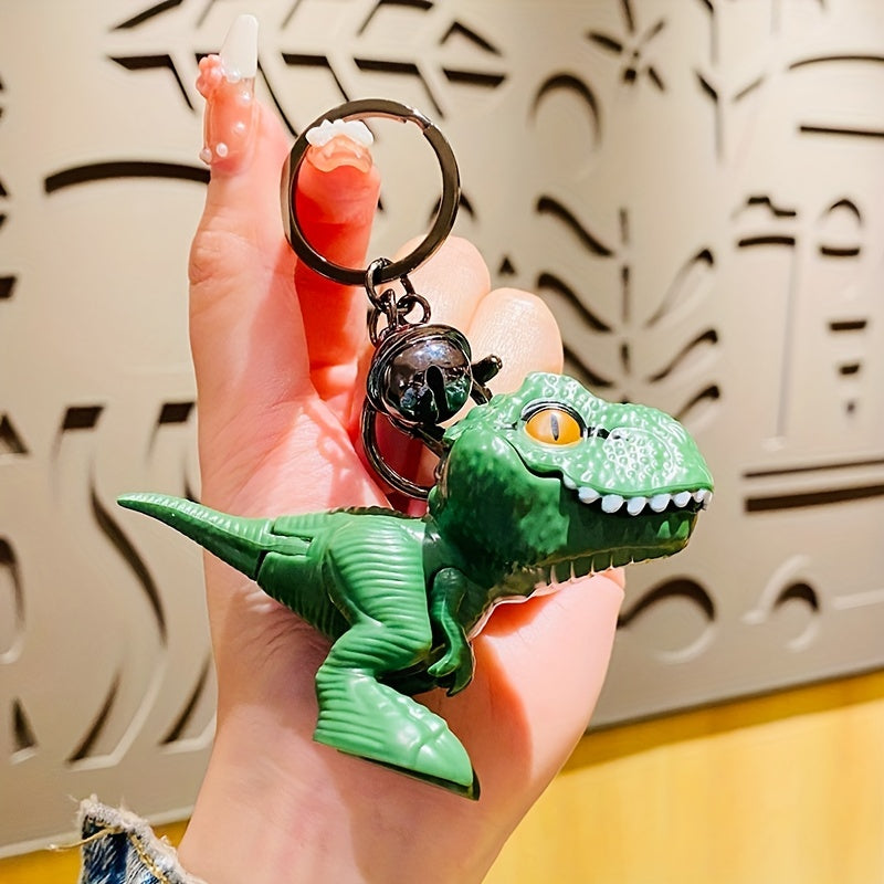 Biting Tyrannosaurus Doll Keychain Fun Dinosaur Toy for Car Bag