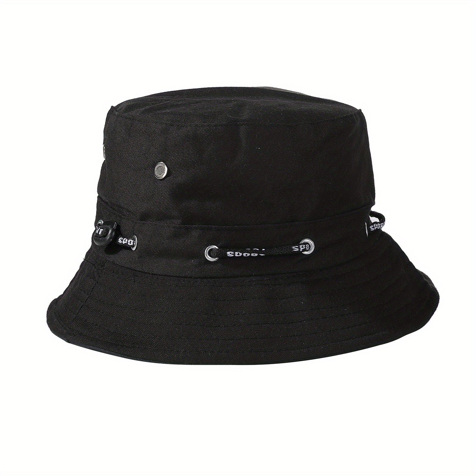 Reversible Drawstring Bucket Hat Lightweight Sun Hat