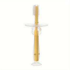 Baby Toothbrush With Suction Cup Silicone Coating