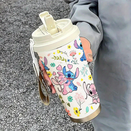 Stitch 18oz Stainless Steel Travel Mug - Leak Proof Vacuum Insulated Coffee Cup