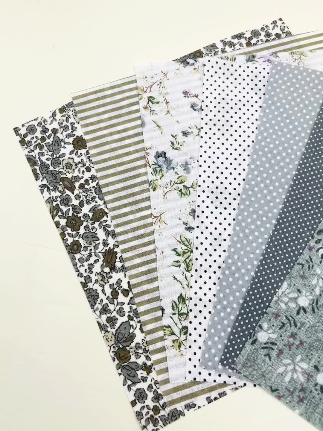 7pcs Cotton Fabric DIY Patchwork Bundle Fat Quarter Quilt Squares