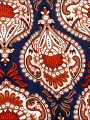  Boho Pants High Rise Wide Leg Paisley Print Stretch