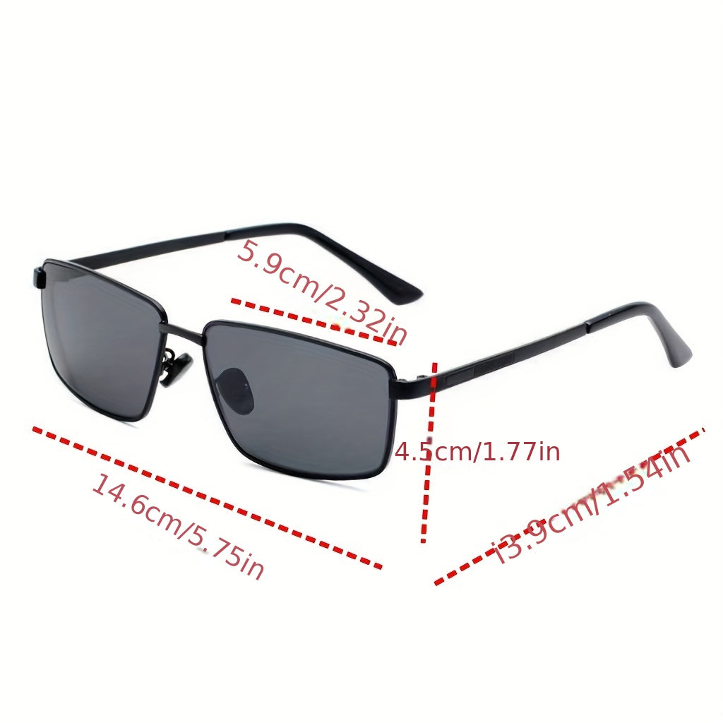 Men's Polarized Photochromic Folding Sunglasses UV Protection
