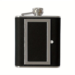 Stainless Steel 6oz Novelty Wine Jug & Cigarette Box Combo
