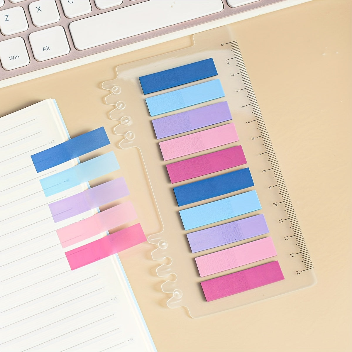 PET Sticky Notes Index Stickers 10 Sets 200 Sheets Labels 1pc