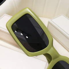 Retro Rectangle Sunglasses Y2K Fashion Holiday Accessory