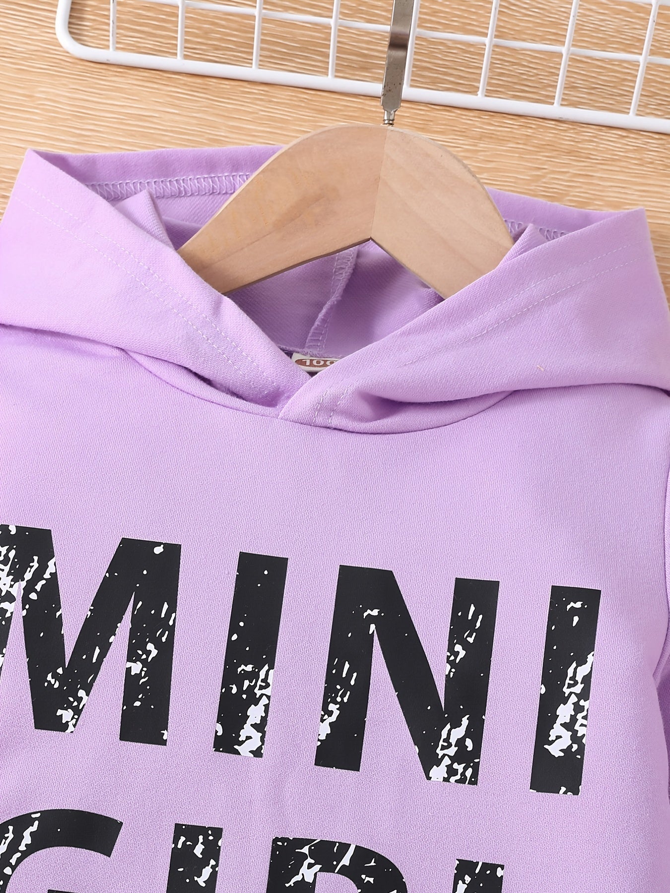 Toddler Girl's Pullover Hoodie & Jogger Pants Set