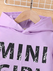 Toddler Girl's Pullover Hoodie & Jogger Pants Set