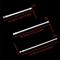 Adjustable Metal Curtain Rod for Bathroom and Shower