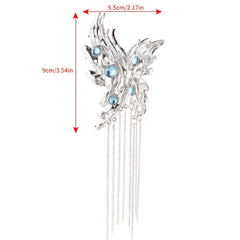 Butterfly Jumbo Tassel Hair Clip Metal Butterfly Hair Pin Minimalist Hair Claw