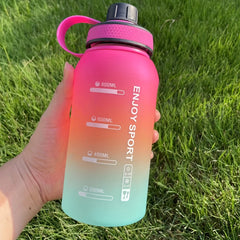 1100ml Matte Gradient Water Bottle Anti Choking Portable Small Mout Water Cup