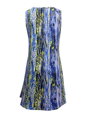  Casual Dress Women's Plus Allover Print Round Neck Medium Stretch Tank