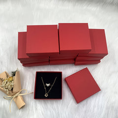 12pcs Necklace Earrings Jewelry Packaging Box Set Wedding Decor