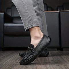 Women's Metal Decor Flat Loafers Soft Sole Slip On Shoes