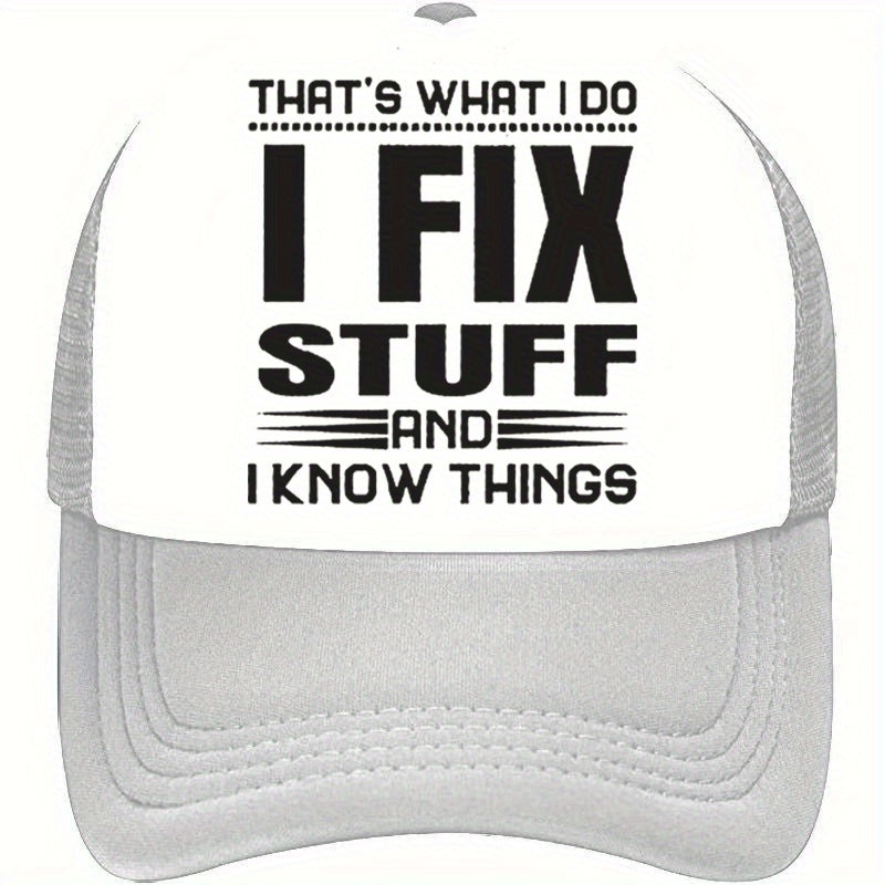 Men's Washed Sunshade Baseball Cap Adjustable Mesh Cap