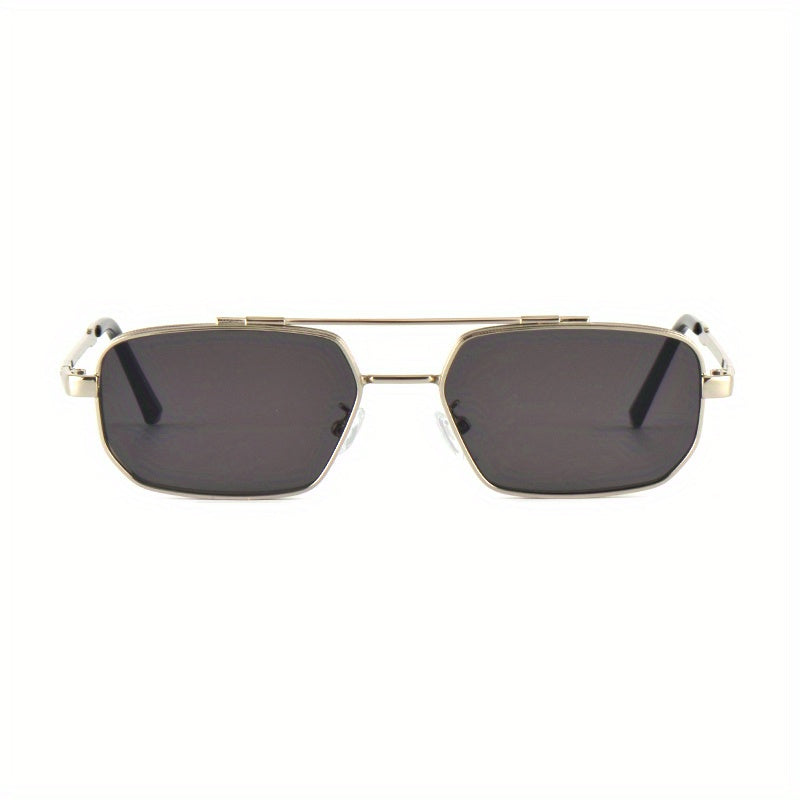 Small Square Frame Men's Sunglasses UV Protection Metal Sports Sunglasses