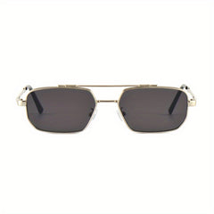 Small Square Frame Men's Sunglasses UV Protection Metal Sports Sunglasses