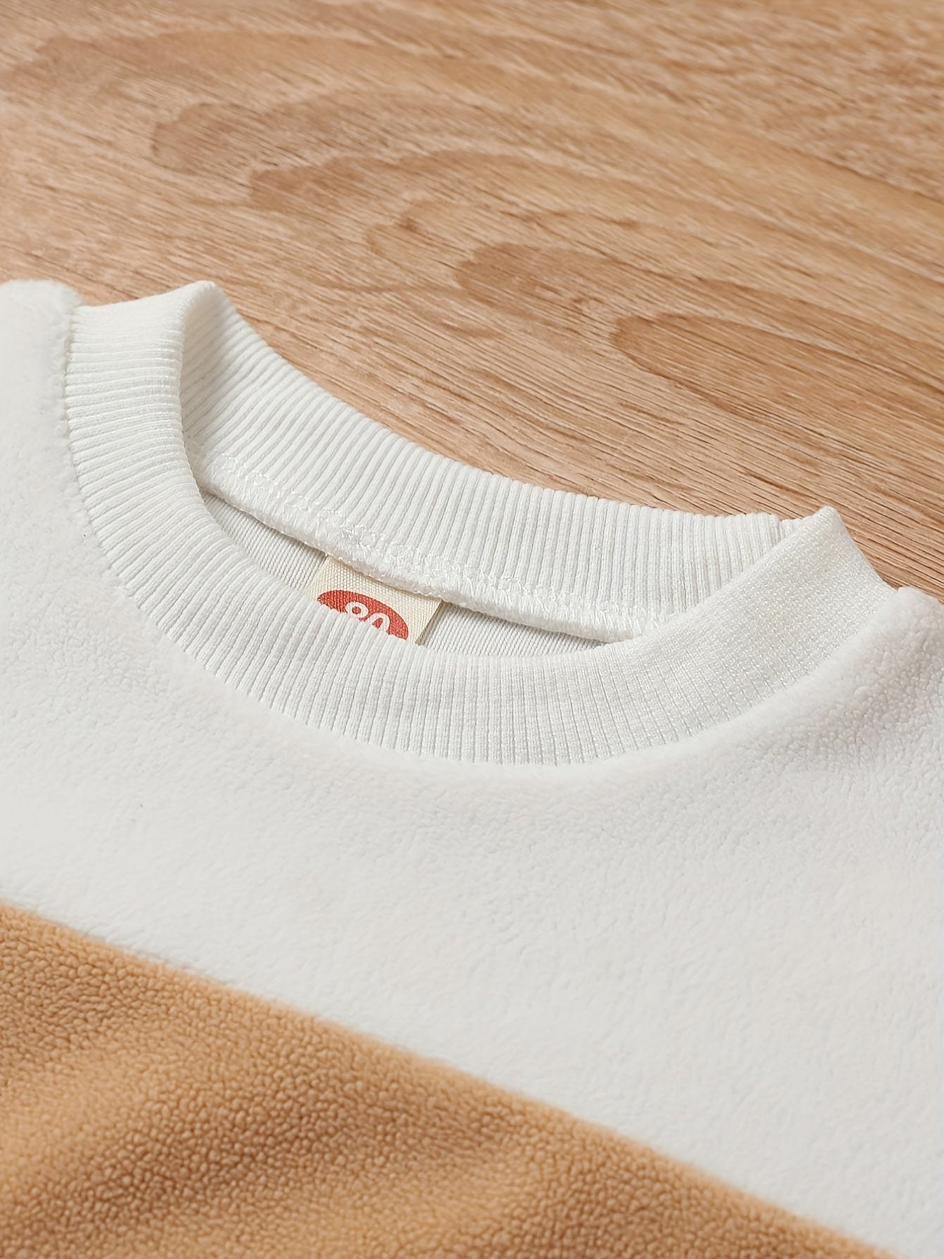 Infant Stylish Block Sweatshirt Cotton Long Sleeve Pullover