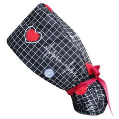 Adjustable Beanie Work Cap Cotton Back Tie Hat with Buttons