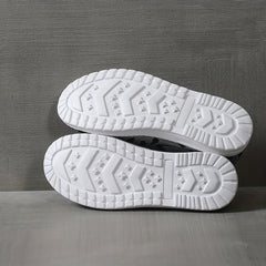 Women's Colorblock Woven Sneakers Low Non slip Lightweight Shoes
