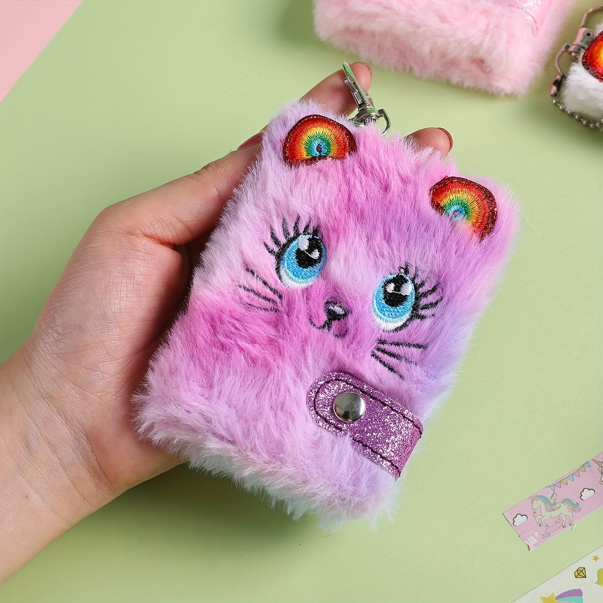 Cartoon Plush Hand Book Cat Children's Book Bag Pendant Gift