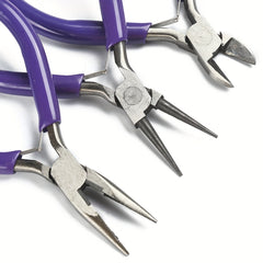 3pcs Jewelry Making Pliers Set DIY Tools Needle Nose Round Nose Diagonal Pliers