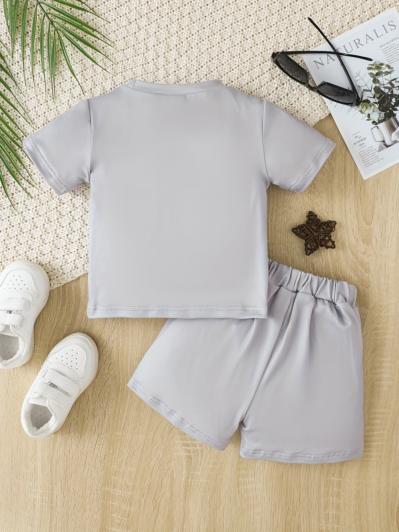 2pcs Baby Boys Casual T shirt & Shorts Set For Summer