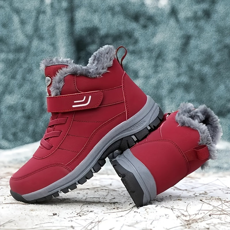 Thermal Hiking Boots Non Slip with Hook & Loop Fastener Waterproof