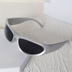 Y2K Wrap Around Sunglasses Futuristic One piece Glasses UV400